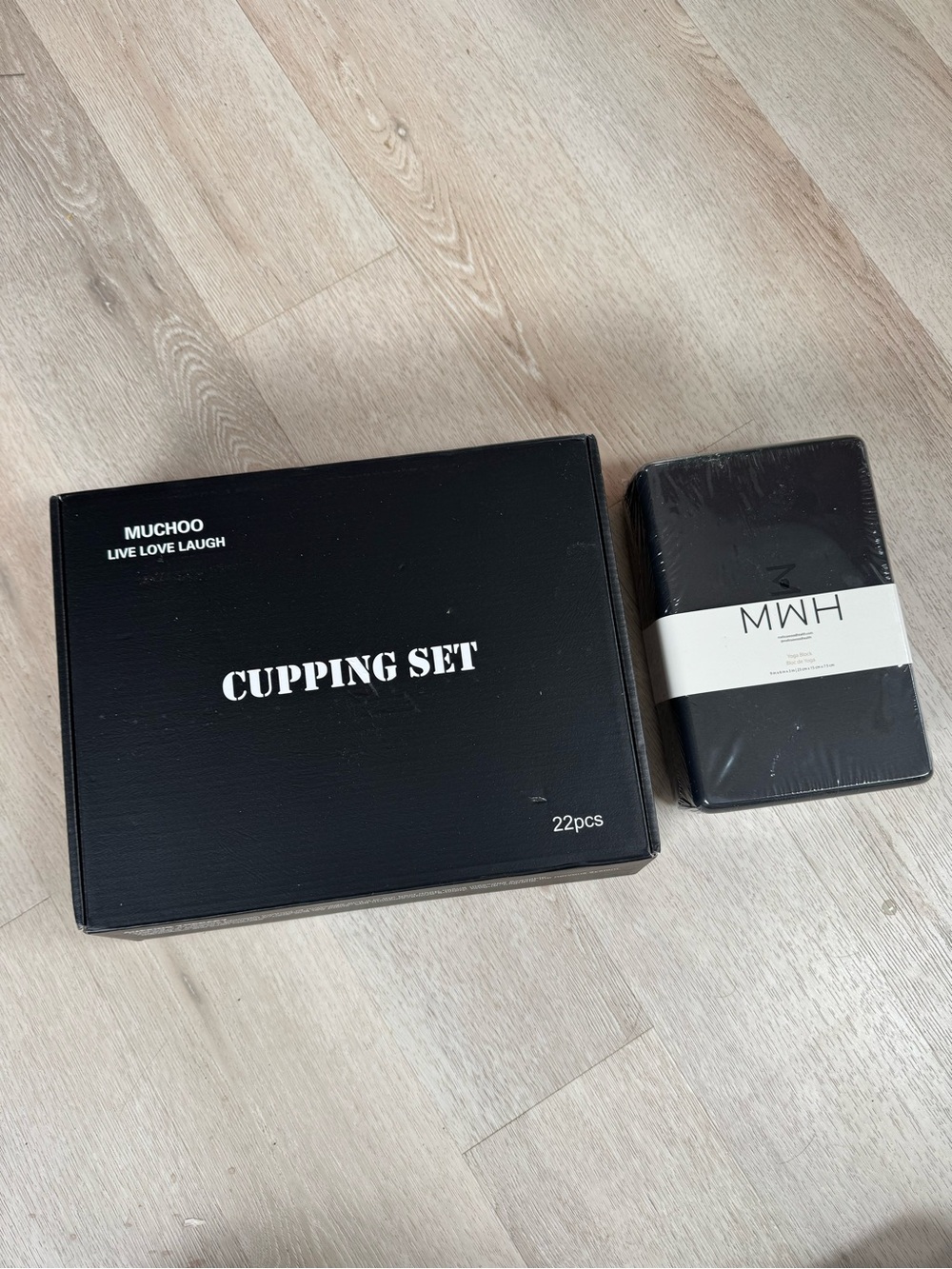 Cupping Set and Yoga Block